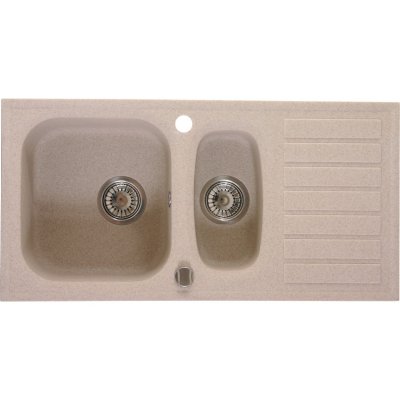 Zlewozmywak granitowy 1,5-komorowy piaskowy Deante Kappa ZUK 7513